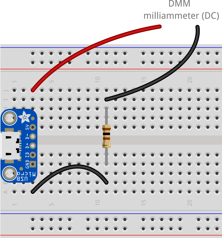 Measuring current through a resistor