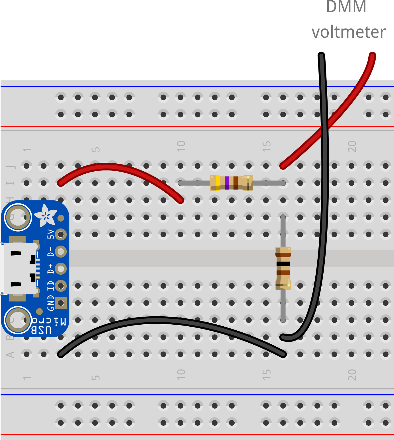 Voltage Divider - Measuring V2