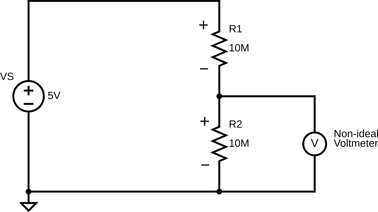 voltmeter loading circuit