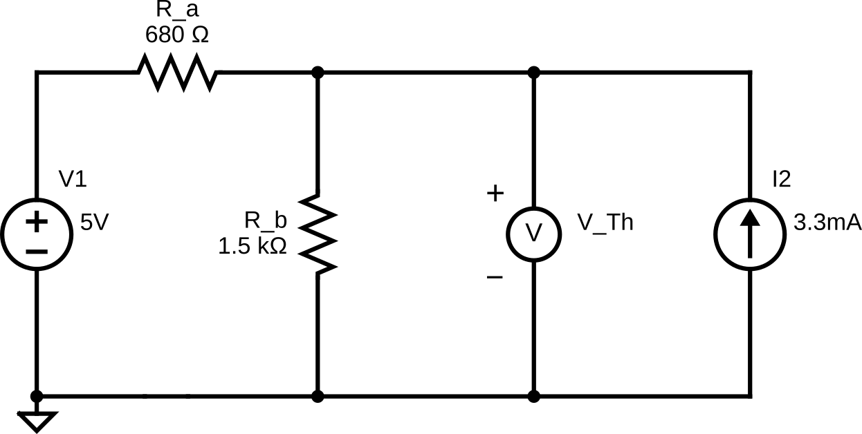 thevenin voltage circuit