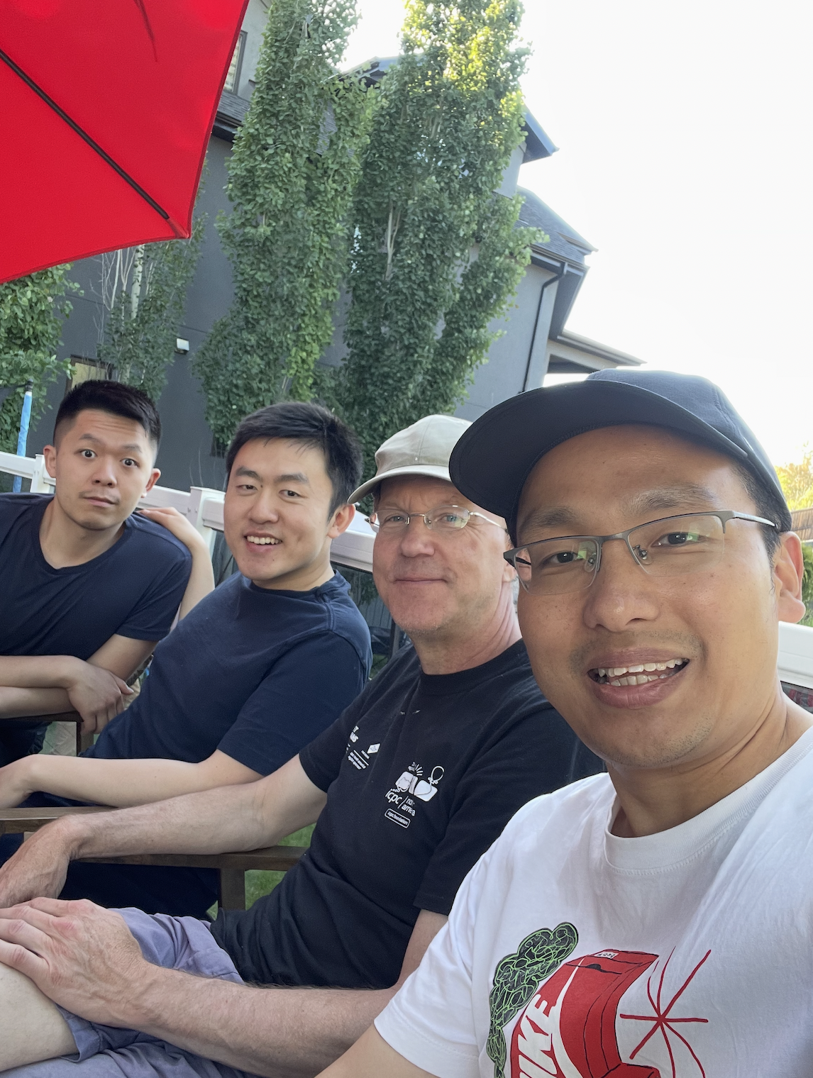 Gathering with Martin, Vincent, and Chen