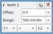 Figure 28: Voltage source channel controls