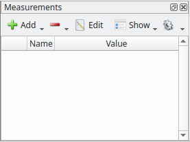Figure 14: Measurements tool