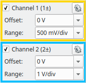 Figure 6: Vertical section controls