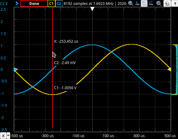 Figure 7: X-cursor quick measure tool