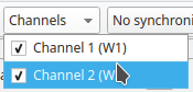 Figure 2: Wavegen channels dropdown
